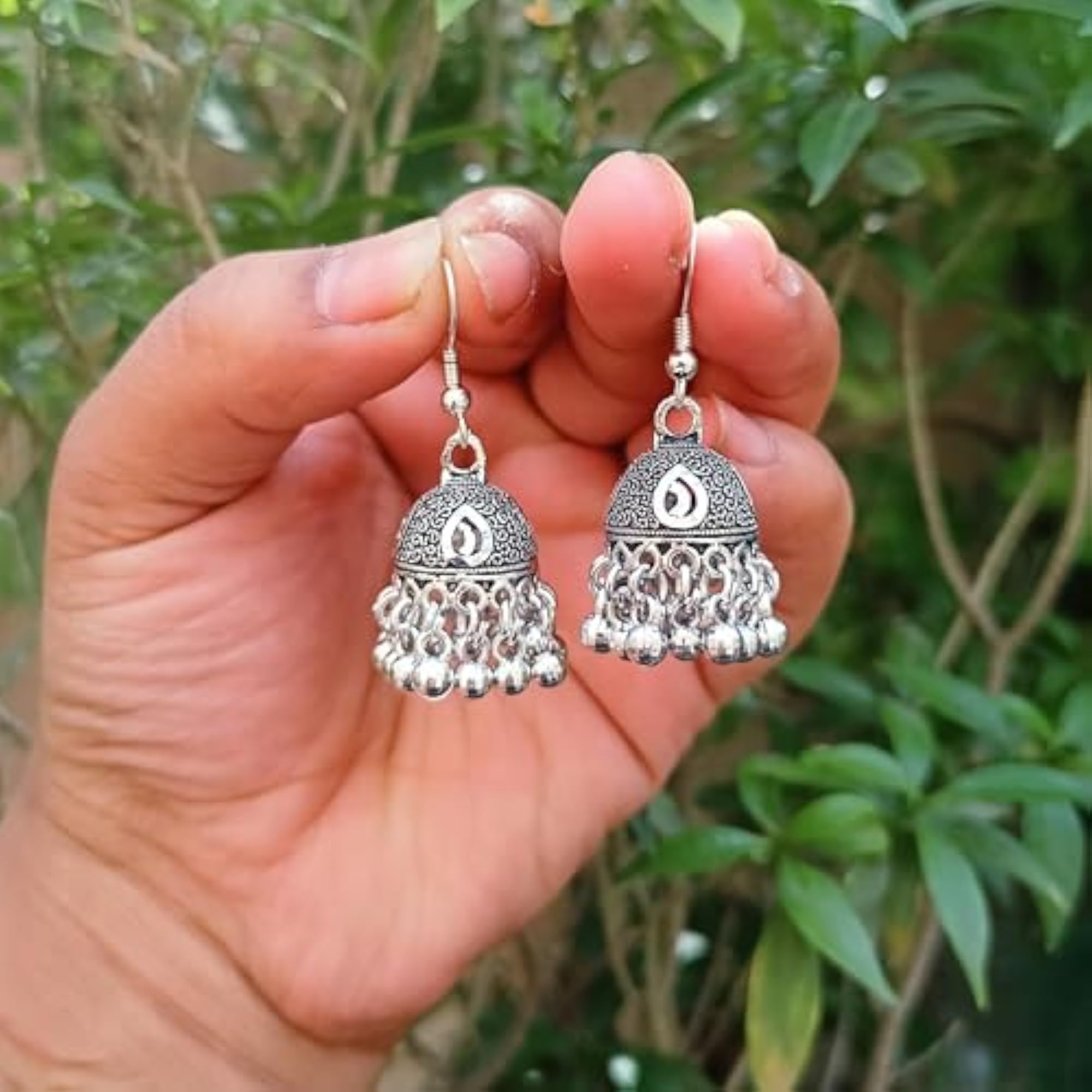 4pc Traditional Jhumka Earring Combo Set for Women